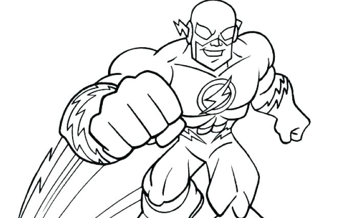 The Flash Coloring Pages Free Printable