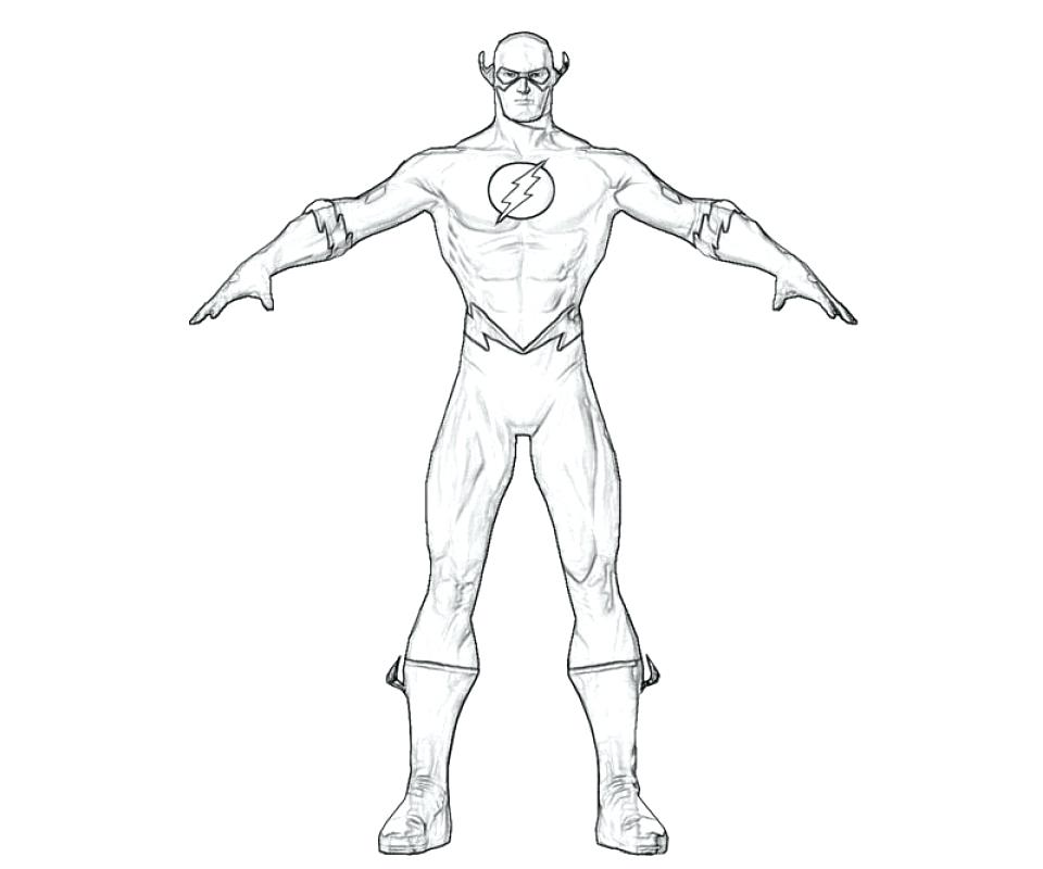 960x800 Flash Coloring Pages Flash Superhero Printable Coloring Pages O