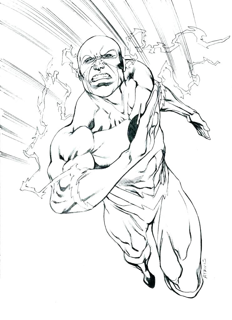 742x1024 The Flash Coloring Page Super Hero Coloring Sheet Flash Superhero