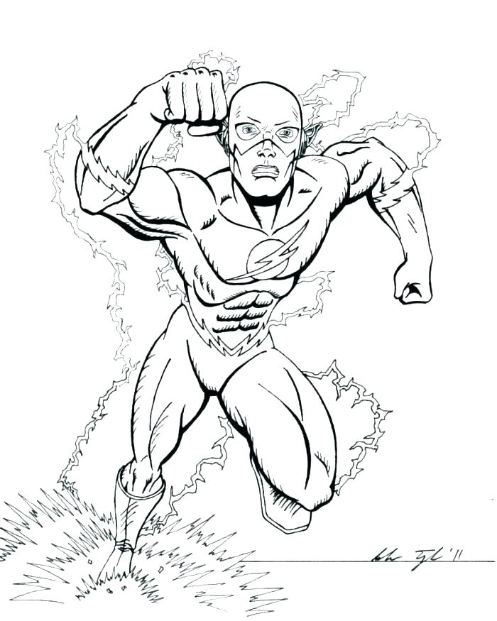 700x875 The Flash Coloring Pages The Flash Coloring Pages Superheroes