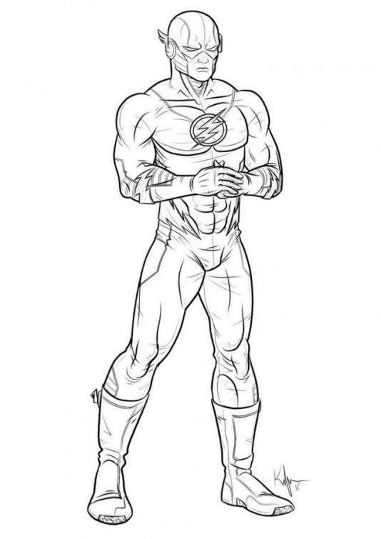 Free Printable The Flash Coloring Pages For Kids Superheroes 534x755 Free Printable The Flash Coloring Pages For Kids Superheroes