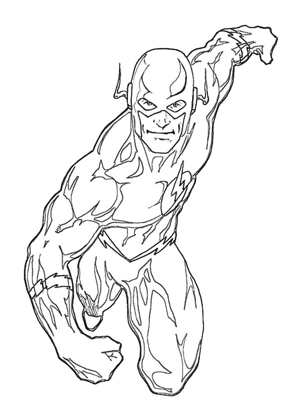 The Flash Coloring Pages Printable 595x842 The Flash Coloring Pages Printable
