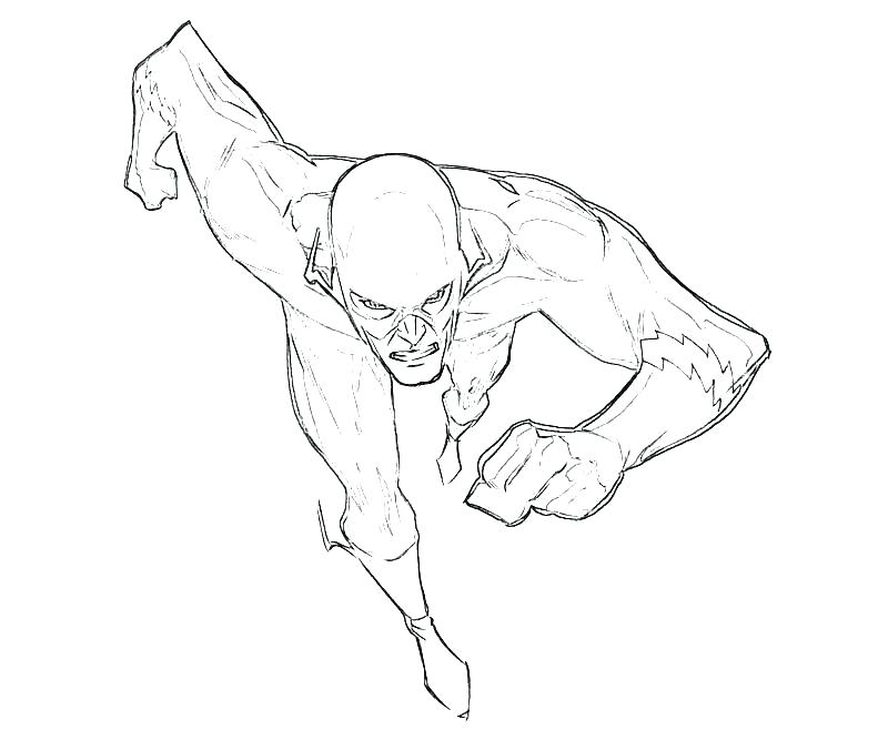 Coloring The Flash Coloring Page 800x667 Coloring The Flash Coloring Page