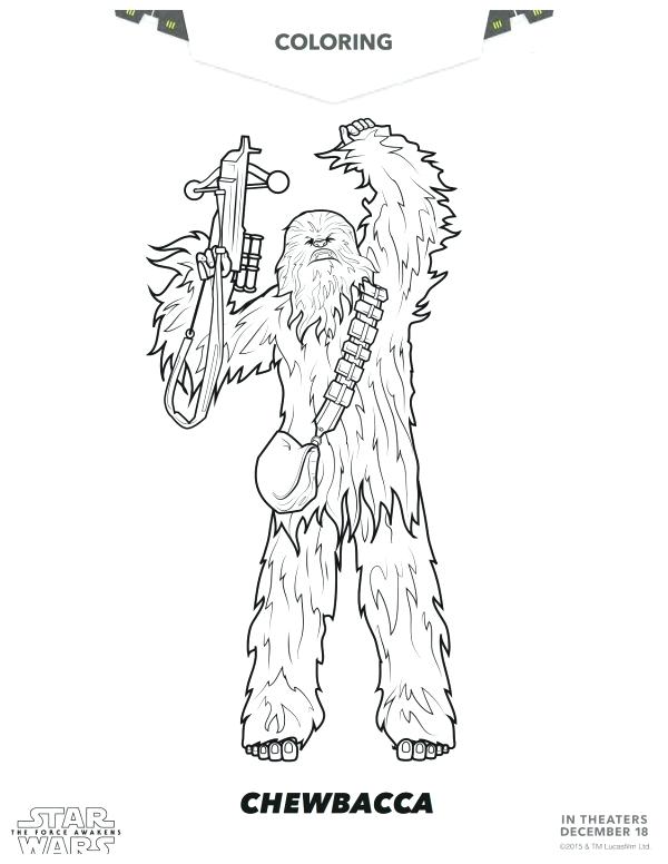 Star Wars The Force Awakens Coloring Page Free Chewbacca Coloring 600x776 Star Wars The Force Awakens Coloring Page Free Chewbacca Coloring