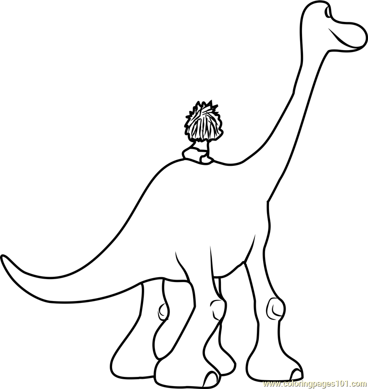 758x800 The Good Dinosaur Coloring Page