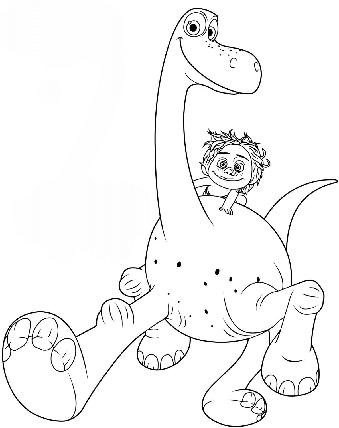 1189x1500 The Good Dinosaur Coloring Pages To Download And Print For Free