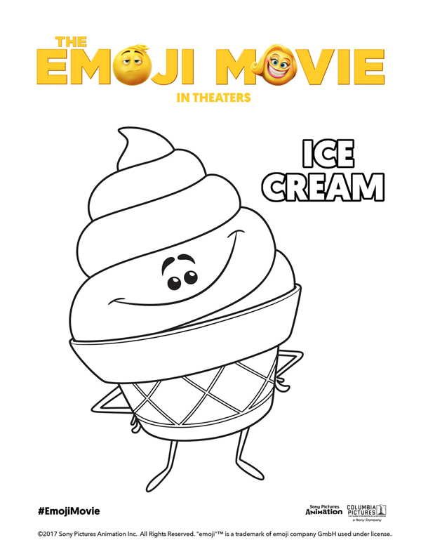 Printable Emoji Movie Coloring Pages 600x776 Printable Emoji Movie Coloring Pages