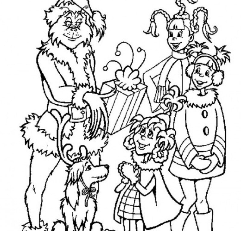 800x768 Grinch Stole Christmas Coloring Pages 446475