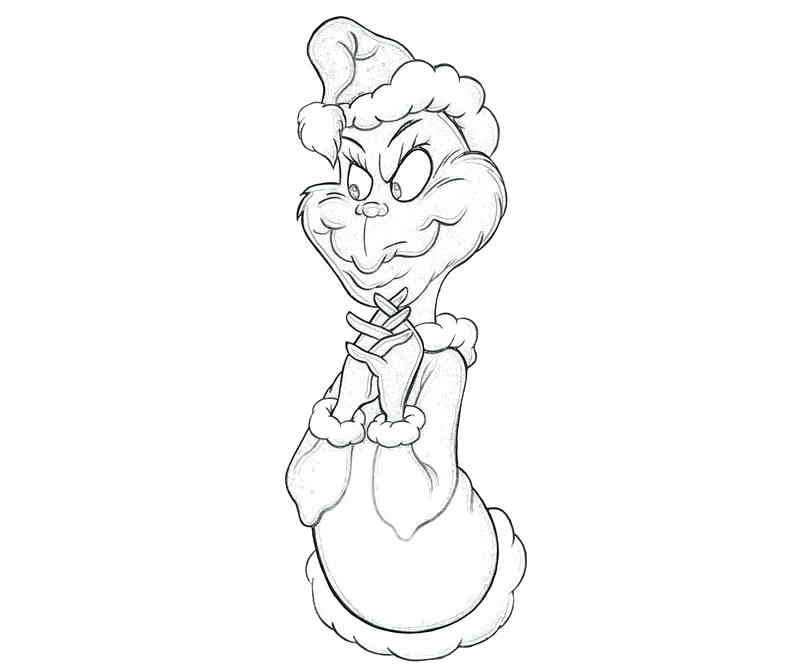 800x667 How Grinch Stole Christmas Coloring Pages Face Outline
