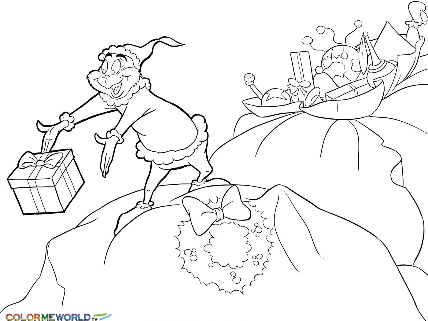 1400x1050 The Grinch Coloring Pages To Print And Download Printable Images