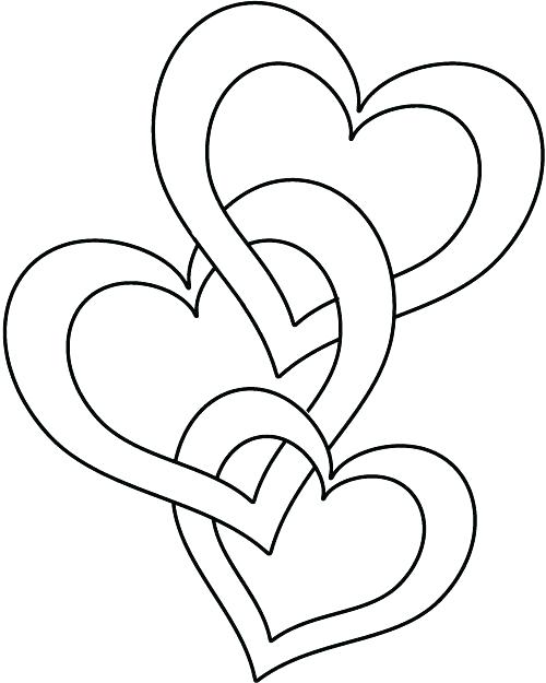 500x625 Roses And Hearts Coloring Pages Heart Coloring Pages Printable