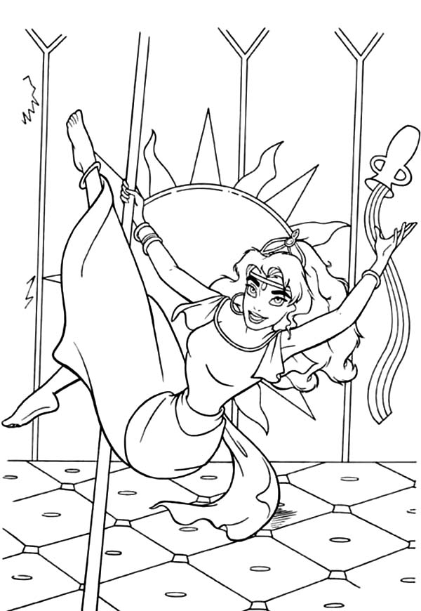 600x870 Esmeralda Doing Poll Dance In The Hunchback Of Notre Dame Coloring