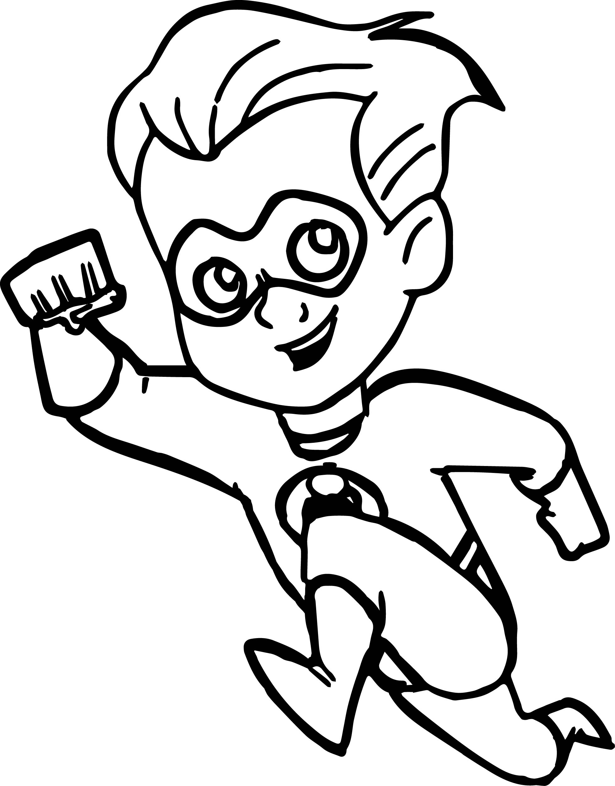 1959x2503 The Incredibles Running Kid Coloring Page Wecoloringpage