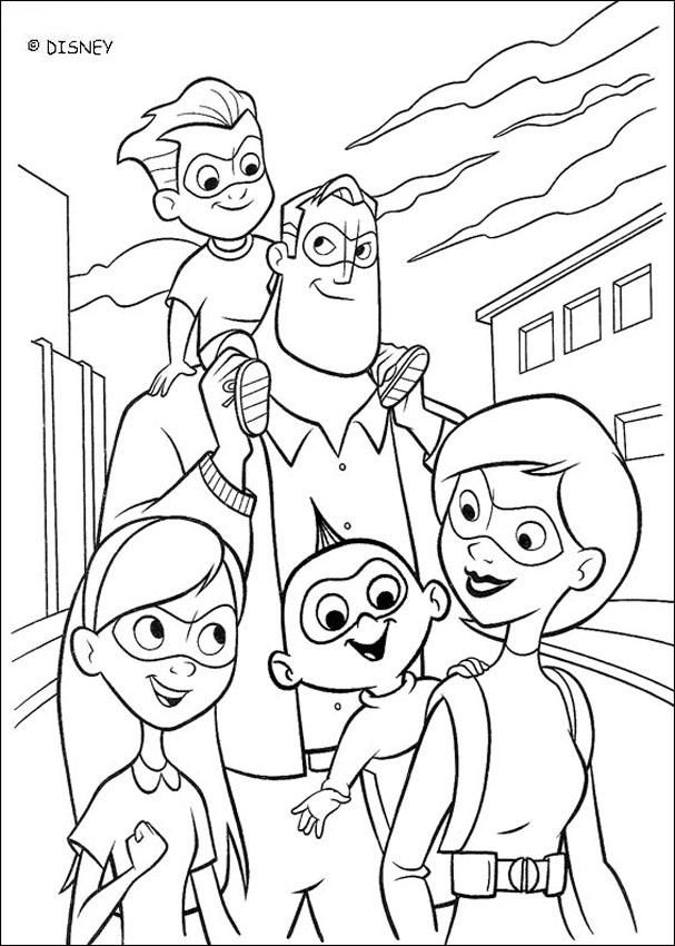 607x850 Beautiful Coloring Page A Nice Family Portrait