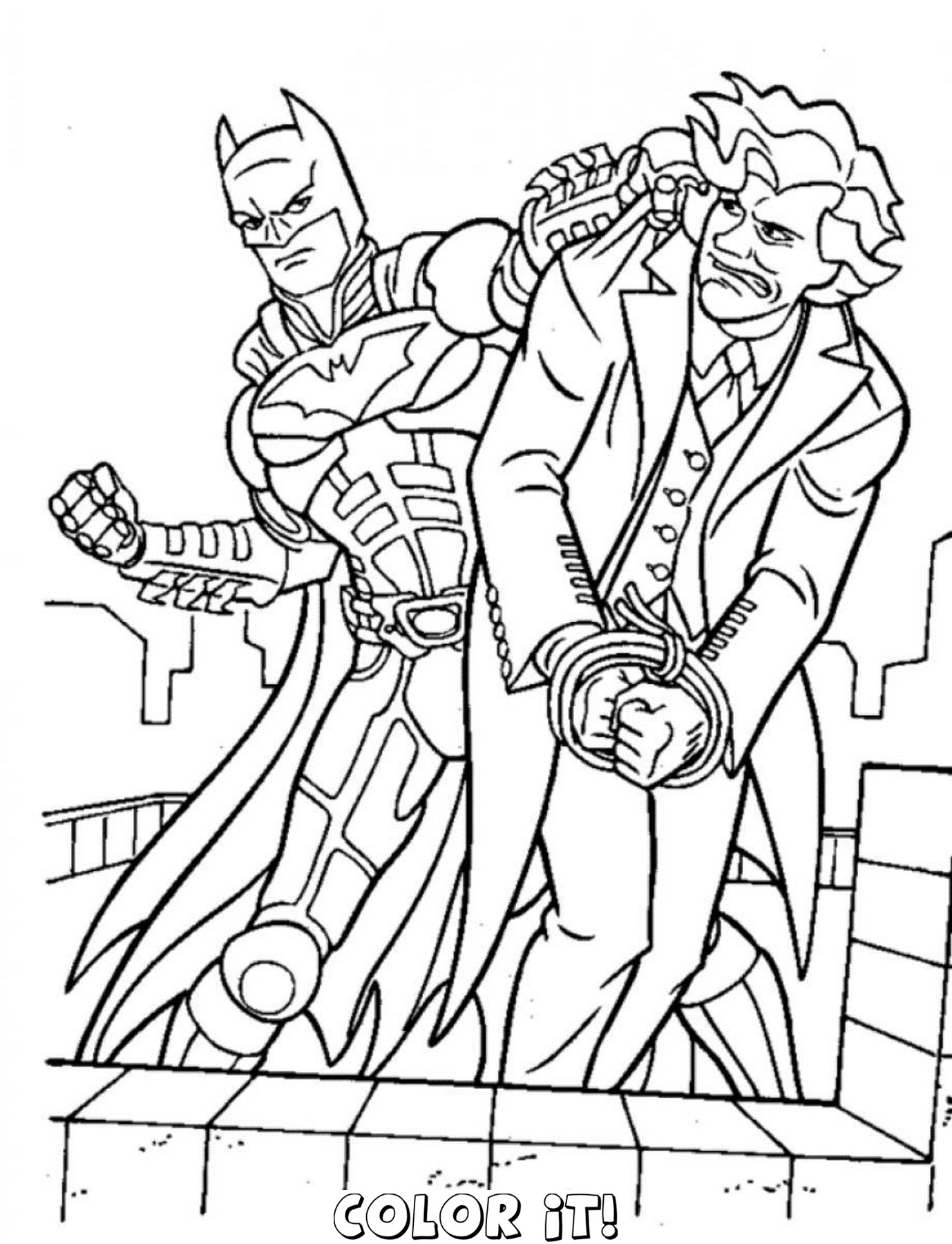 1378x1800 The Joker Coloring Pages Free Coloring For Kids 2018