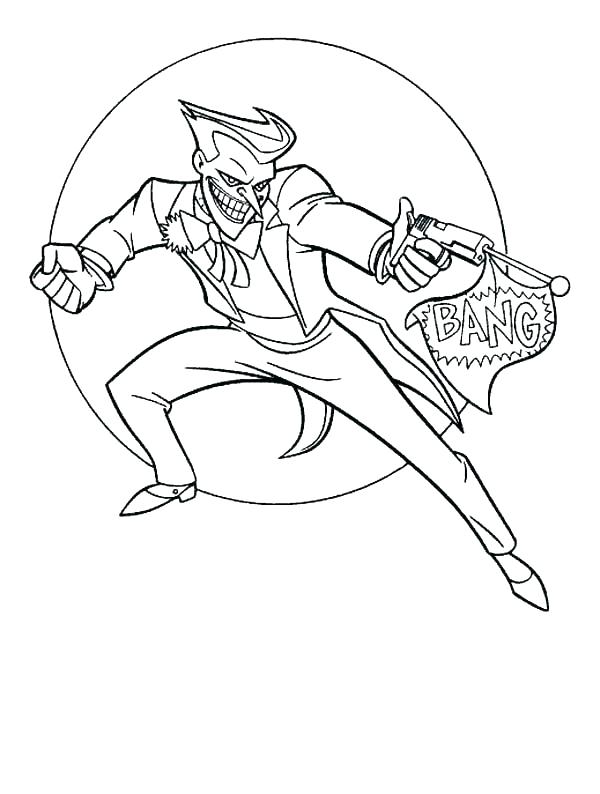 600x794 The Joker Coloring Pages Joker Coloring Pages The Joker Coloring