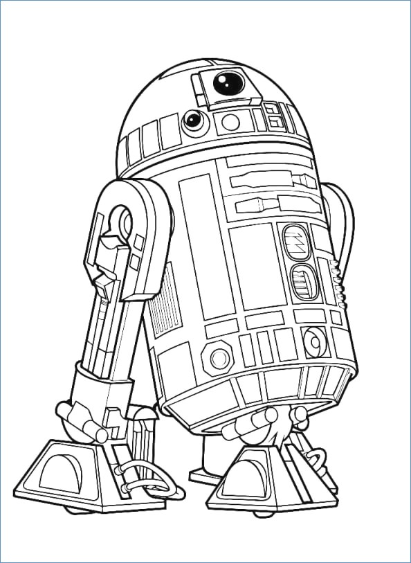 594x813 Star Wars Coloring Pages Battle Droid