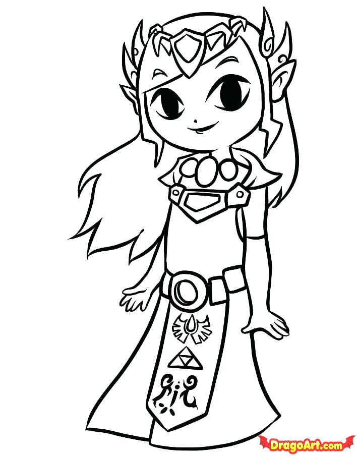 708x906 Legend Of Zelda Coloring Pages The Legend Of Coloring Pages Best