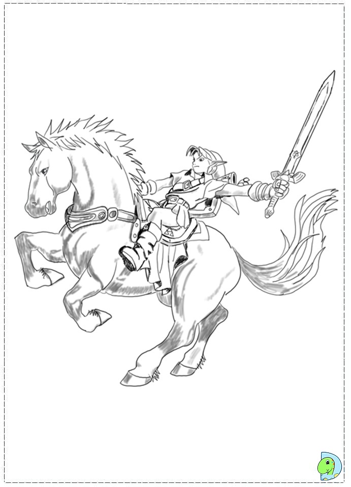 691x960 Link Zelda Coloring Pages