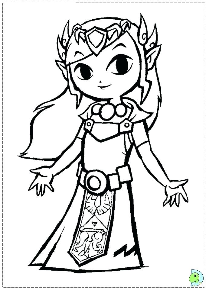 691x960 The Legend Of Zelda Coloring Pages