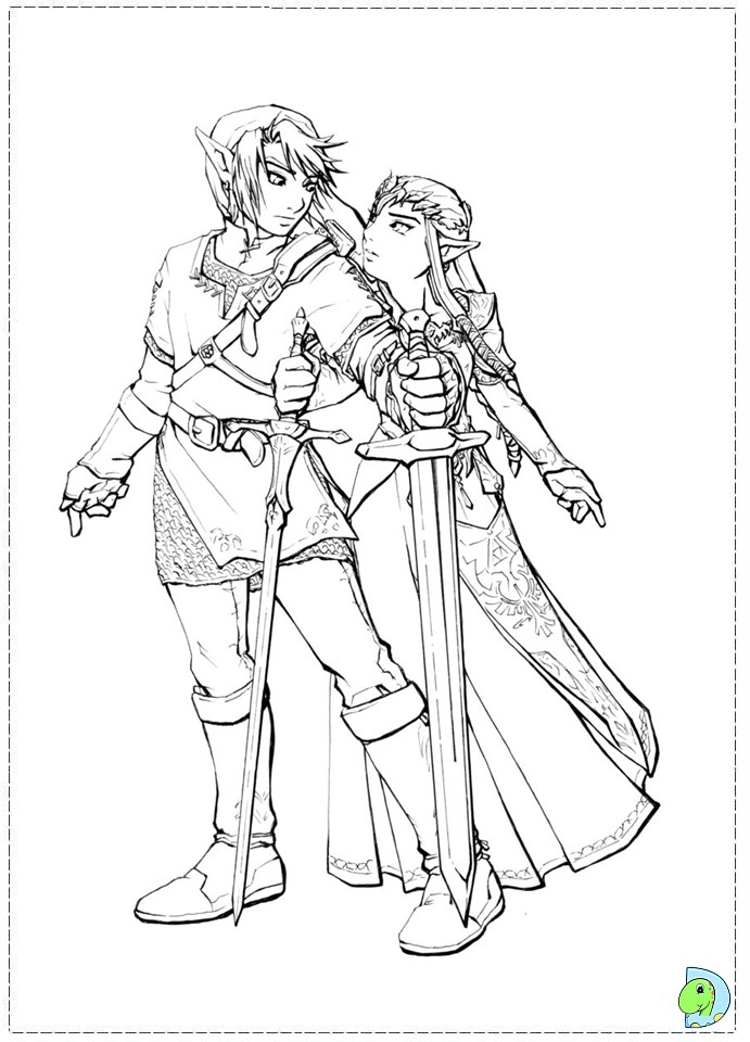 The Legend Of Zelda Coloring Page 691x960 The Legend Of Zelda Coloring Page