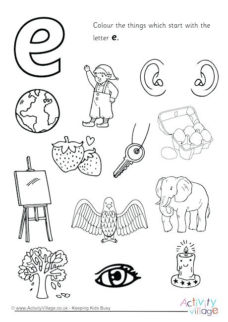 460x650 Letter E Coloring Page Start With The Letter E Colouring Page