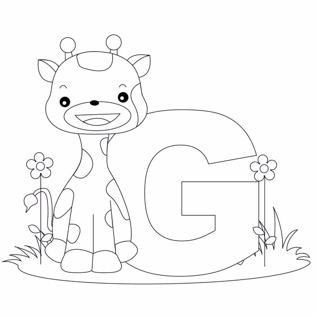 Letter G Coloring Pages 1080x1080 Letter G Coloring Pages