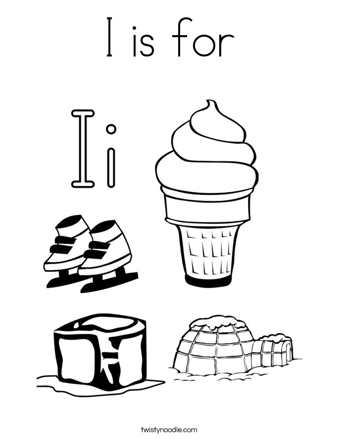 685x886 Letter I Coloring Pages