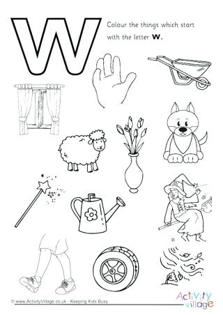 320x452 Letter W Coloring Pages Start With The Letter W Colouring Page