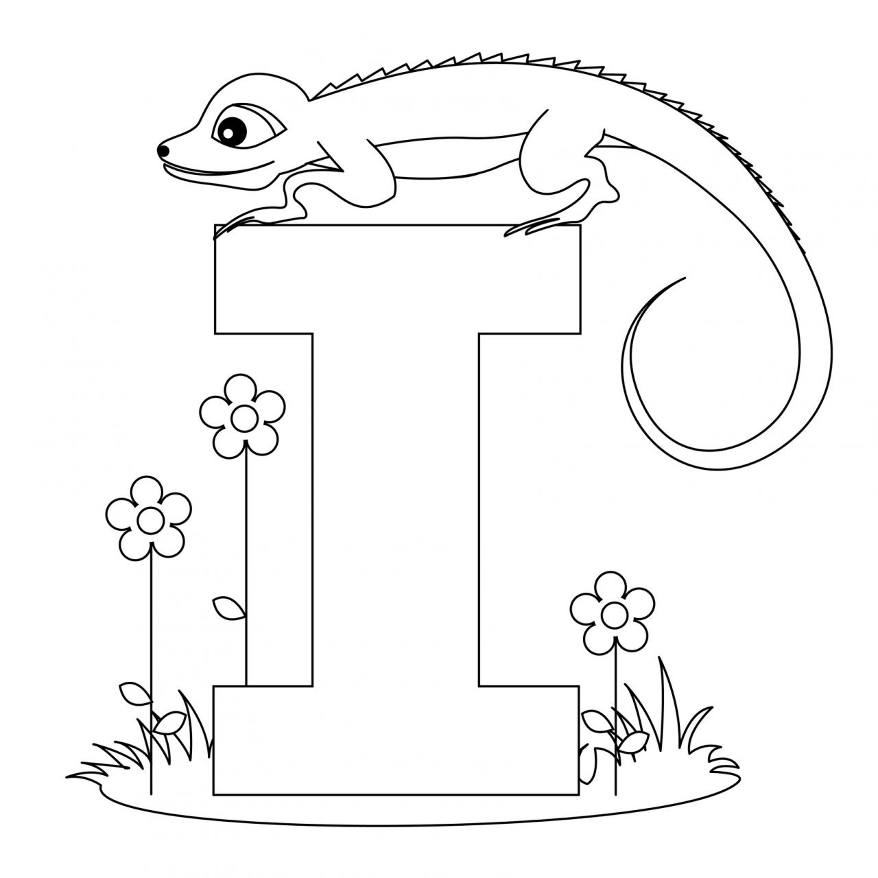 1280x1280 Animal Alphabet Letters Coloring Pages Coloring Page For Kids