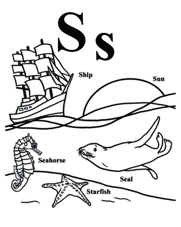 600x753 S Coloring Page Letter S Coloring Pages Preschool Preschool Kids