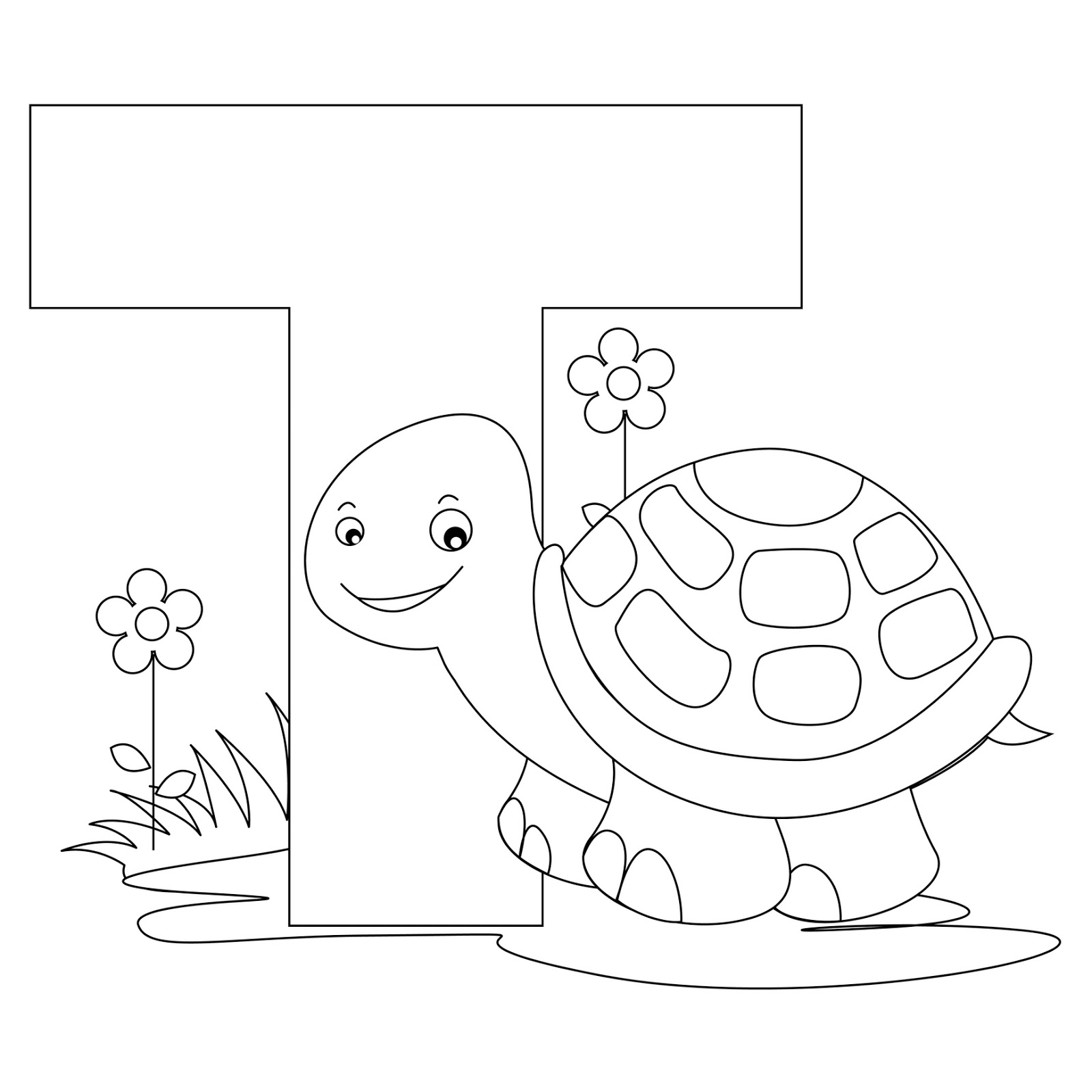 Letter T Coloring Pages 1600x1600 Letter T Coloring Pages