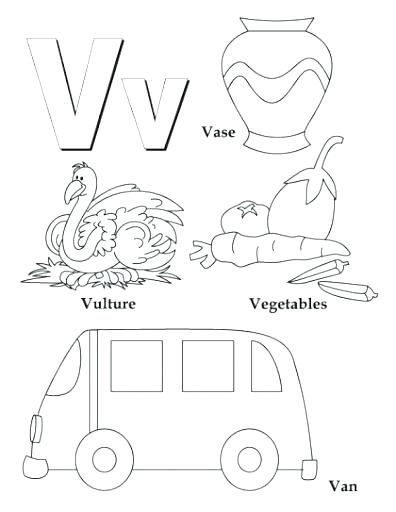 396x512 Letter V Coloring Page Letter V Coloring Pages Letter V Coloring