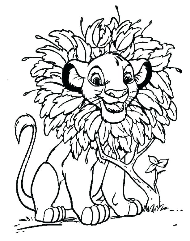 615x780 Coloring Pages Lions Coloring Page Lion Free Lion King Coloring