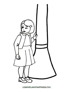 299x384 Lww) Lucy Coloring Page Lesson Plan Of Happiness