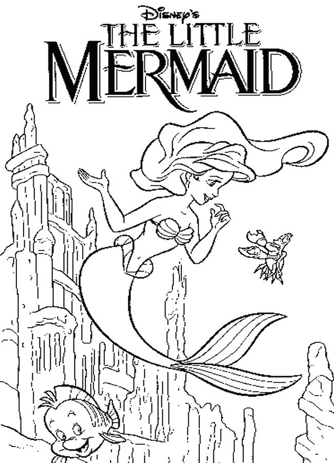 Coloring Pages Of The Little Mermaid The Little Mermaid Coloring 650x900 Coloring Pages Of The Little Mermaid The Little Mermaid Coloring