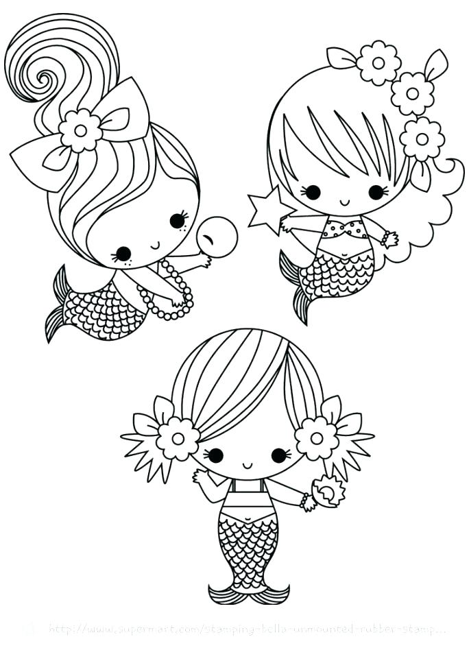 Cute Mermaid Coloring Pages Little Mermaids Coloring Pages One 684x964 Cute Mermaid Coloring Pages Little Mermaids Coloring Pages One