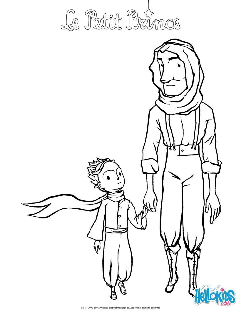The Aviator And The Little Prince Coloring Pages 820x1060 The Aviator And The Little Prince Coloring Pages