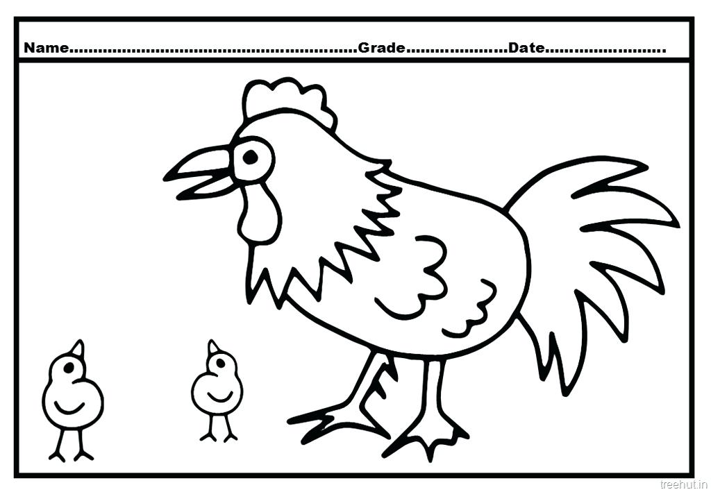1024x709 Hen Coloring Pages Cock And Hen Coloring Pages 4 Little Red Hen