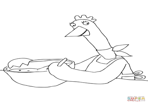 476x333 Hen Coloring Page Image Clipart Images
