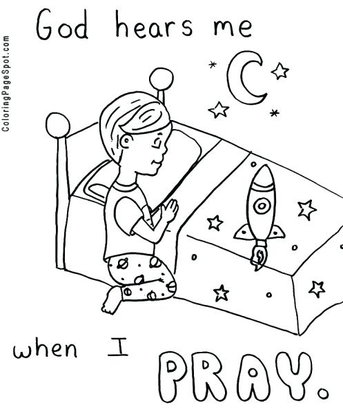 Children Praying Coloring Page Teaching Children The Lords Prayer 497x600 Children Praying Coloring Page Teaching Children The Lords Prayer