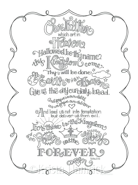 Free Prayer Coloring Pages The Lords Prayer Coloring Book Free 570x760 Free Prayer Coloring Pages The Lords Prayer Coloring Book Free
