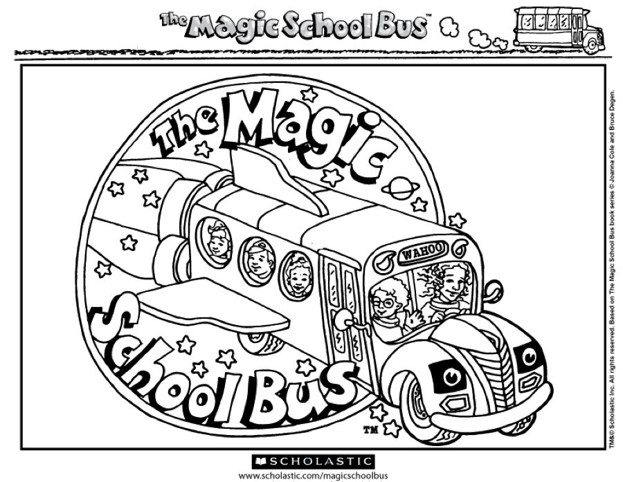For Magic School Bus Coloring Pages 900x697 For Magic School Bus Coloring Pages