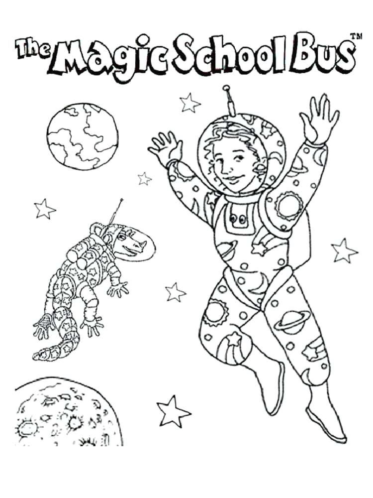 The Magic School Bus Coloring Pages at GetColorings.com | Free ...