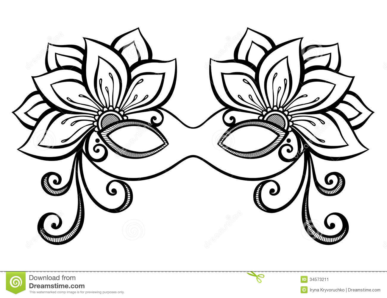 Monumental Carnival Mask Coloring Page 11802 1300x1000 Monumental Carnival Mask Coloring Page 11802