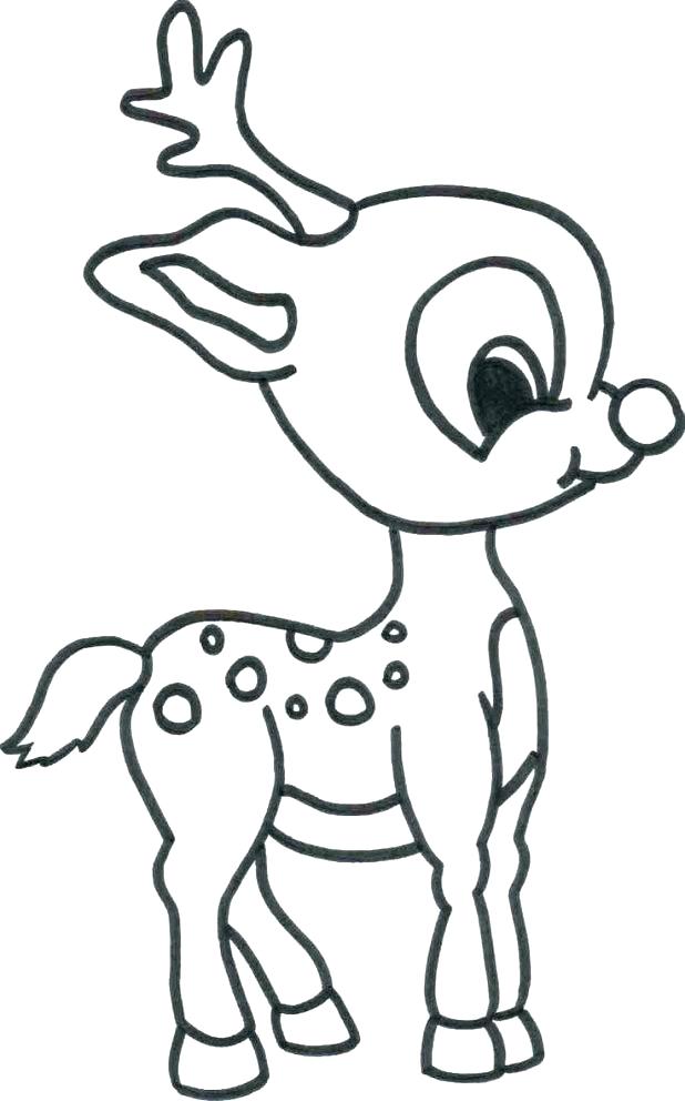 618x992 The Mitten Coloring Page The Mitten Coloring Page Baby Reindeer