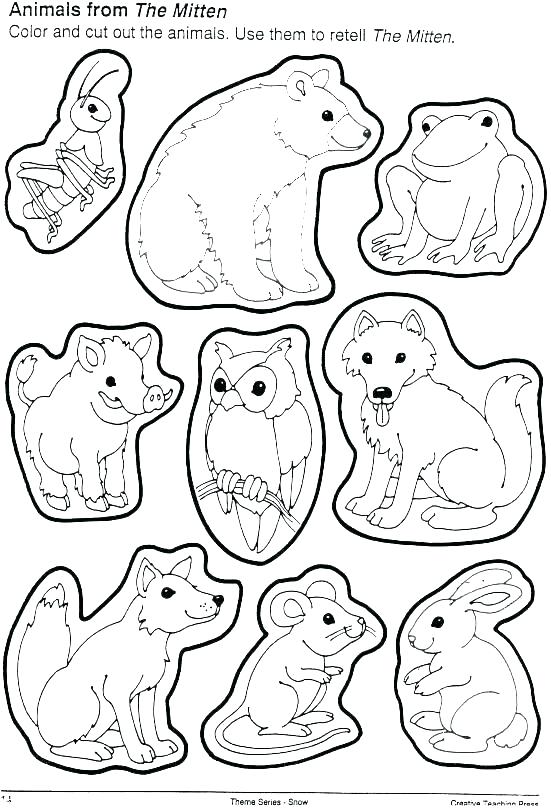 551x808 Mitten Coloring Page Pages The Teacher Planning Co