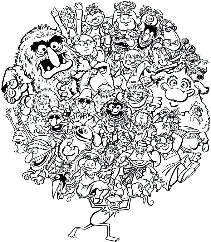 Muppet Coloring Pages Related Post Muppets Coloring Pages Print 676x776 Muppet Coloring Pages Related Post Muppets Coloring Pages Print