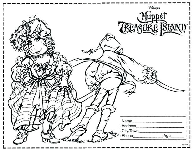 Muppets Coloring Pages Treasure Island Movie Coloring Contest 618x483 Muppets Coloring Pages Treasure Island Movie Coloring Contest