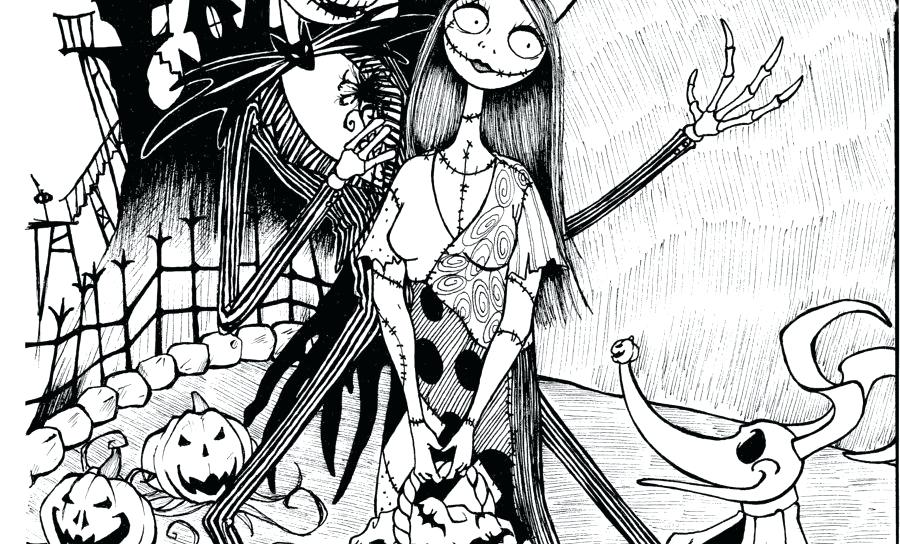 900x544 Nightmare Before Christmas Color Pages Nightmare Before Coloring